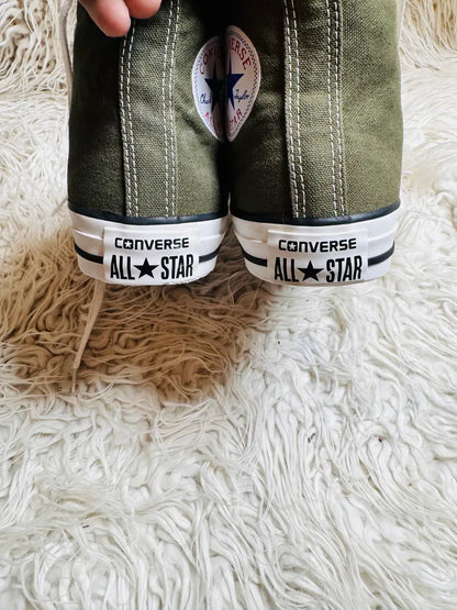 Chuck Taylor | Olive & White | High top| Converse