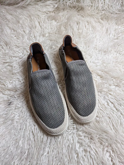 gray slip-on casual shoes by Bruno Marc