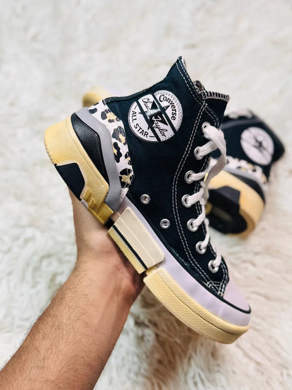 Converse CPX70 High Top 'Twisted Classic' Black/White/White 566786C Leopard prnt