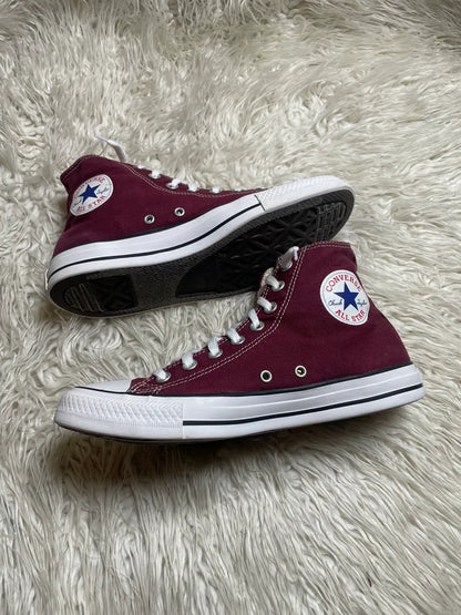 Chuck Taylor | Maroon & White | High top| Converse