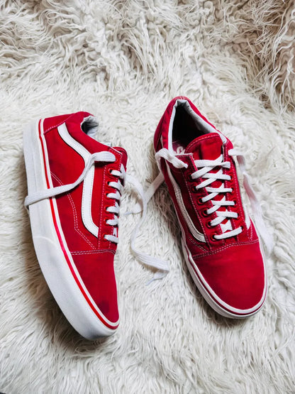 Vans | Red & White | Lo Top | Old Skool