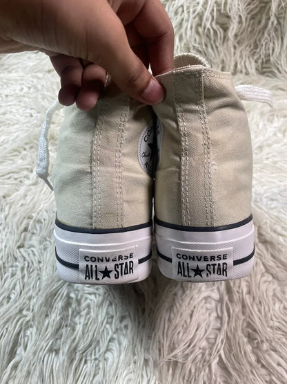 Chuck Taylor | Cream & White | High top| Converse | Platforms