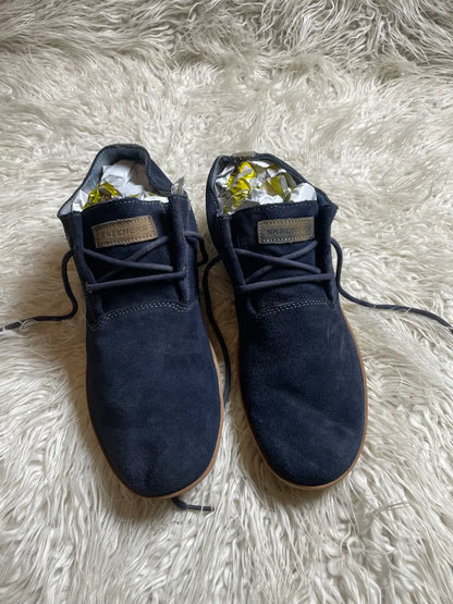 dark blue suede casual shoes