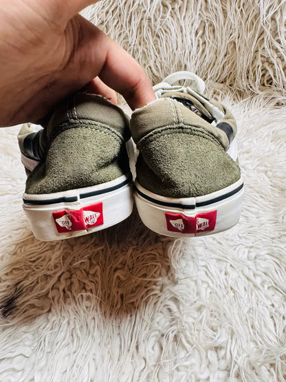 Vans | Green & White | Lo Top | Old Skool