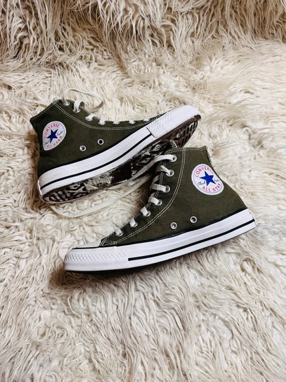 Chuck Taylor | Olive & White | High top| Converse