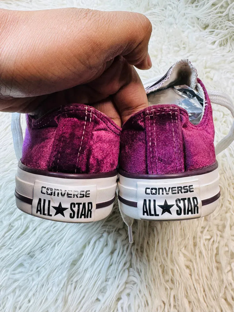 Converse Purple | Velvet Fabric | Limited Edition