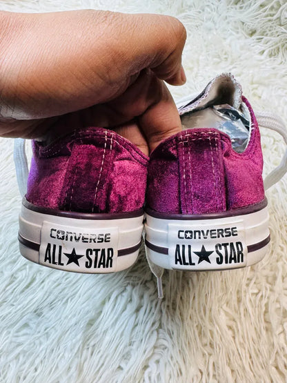 Converse Purple | Velvet Fabric | Limited Edition