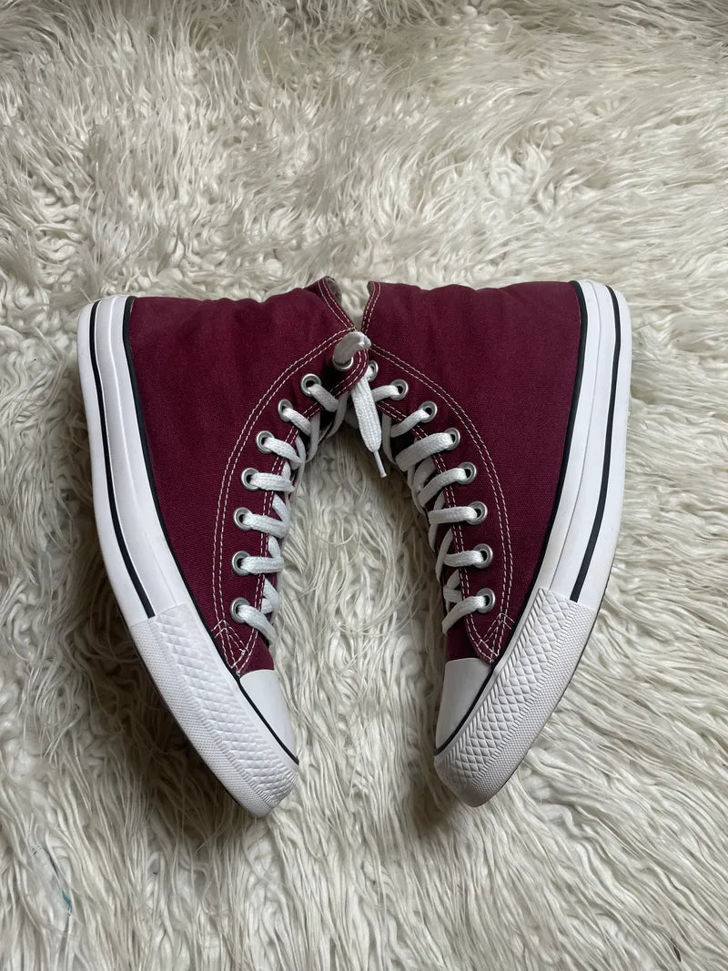 Chuck Taylor | Maroon & White | High top| Converse