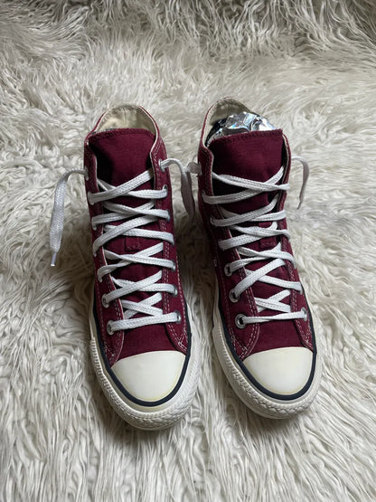 Chuck Taylor | Maroon & White | High top| Converse