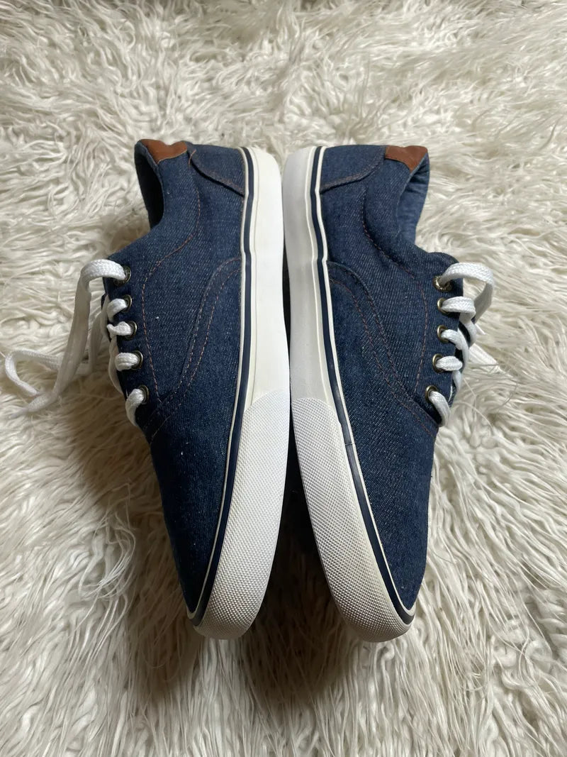 Levi's blue denim low-top sneakers