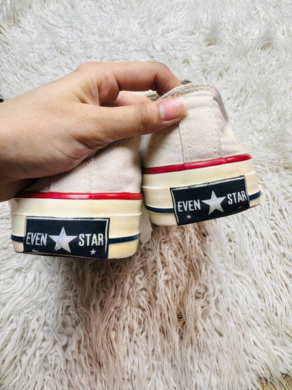 Even Star White Lo Top
