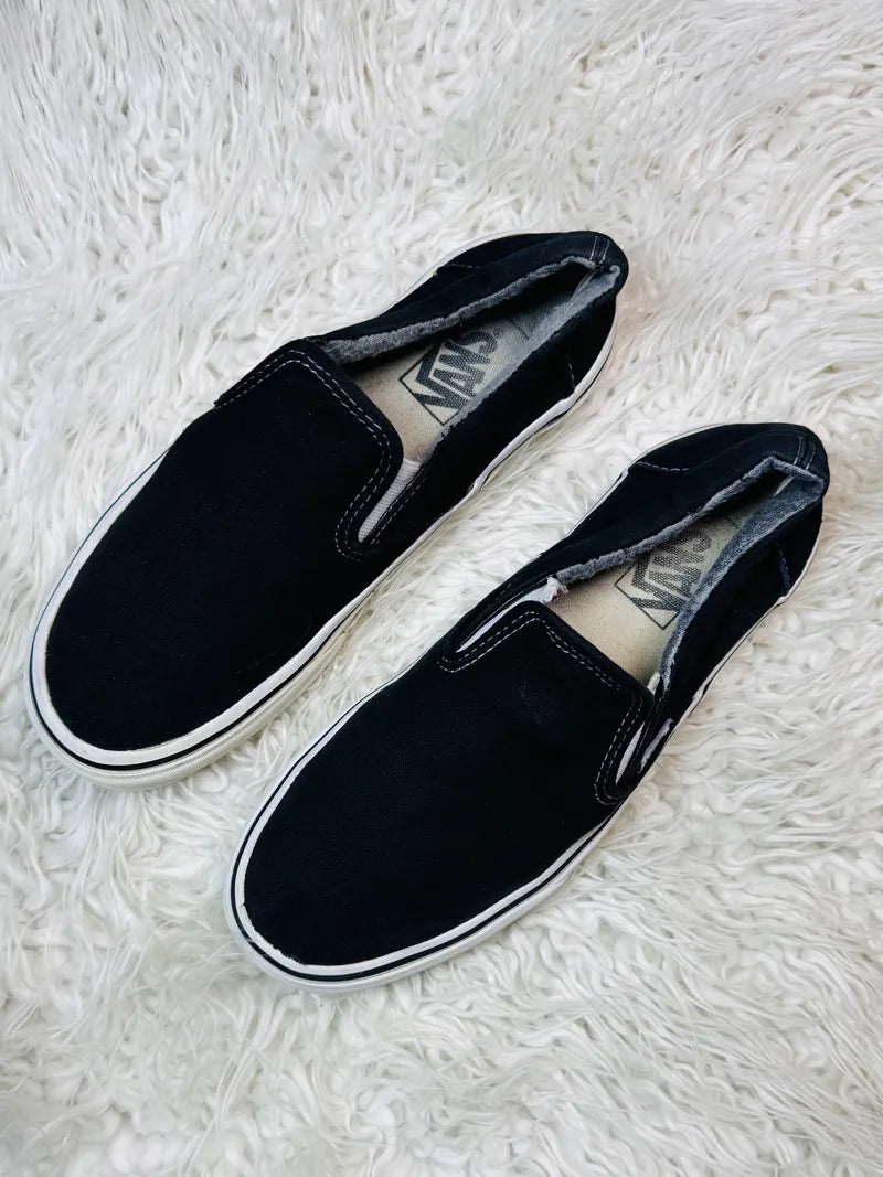 Vans Slip Ons Black & White