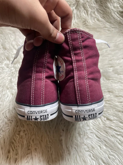 Chuck Taylor | Maroon & White | High top| Converse