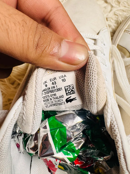 Lacoste White Sneakers Lo top For Men’s