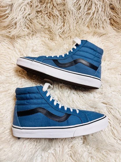 Vans | Blue  & White | Hi Top | Old Skool