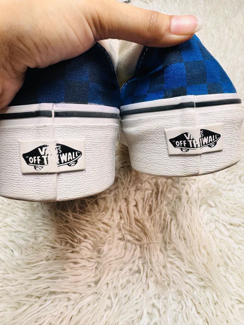 Vans | Slippers | Checkers High Sole Blue