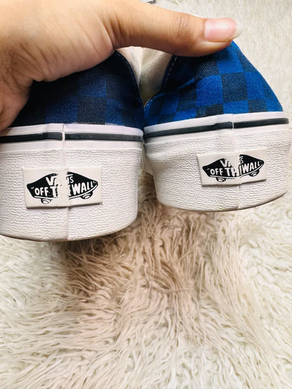 Vans | Slippers | Checkers High Sole Blue