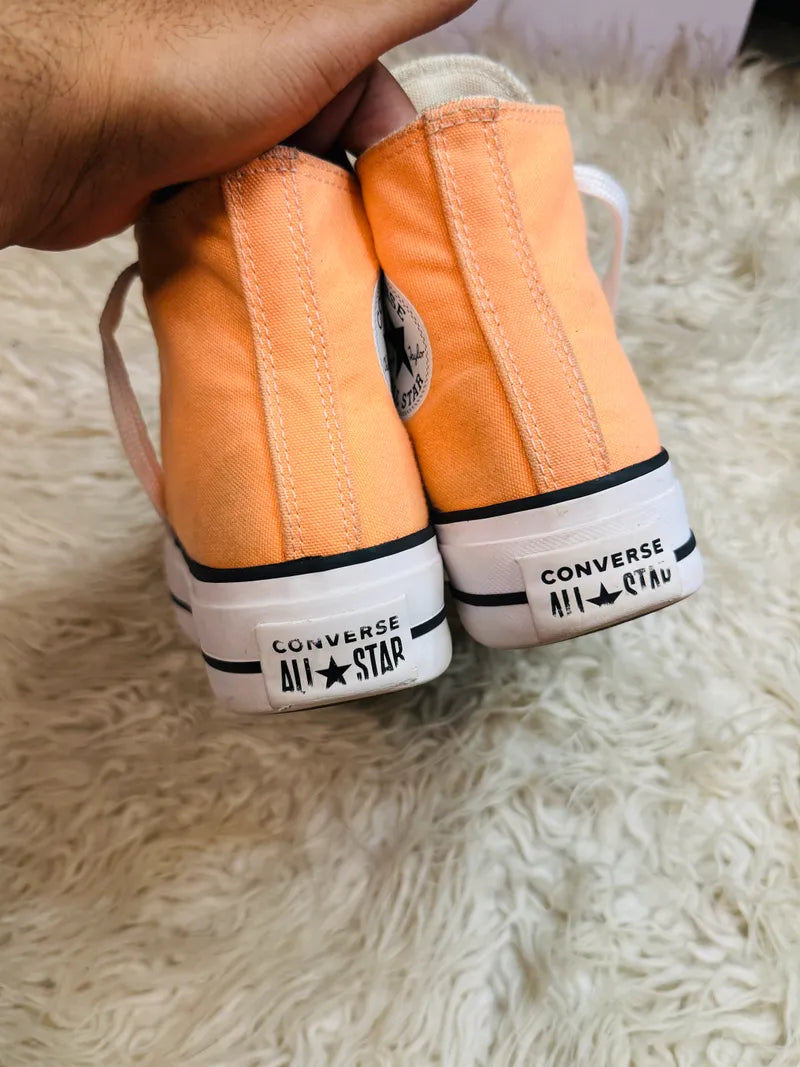 Converse Chuck Taylor All Star Lift Platform High Orange 🧡