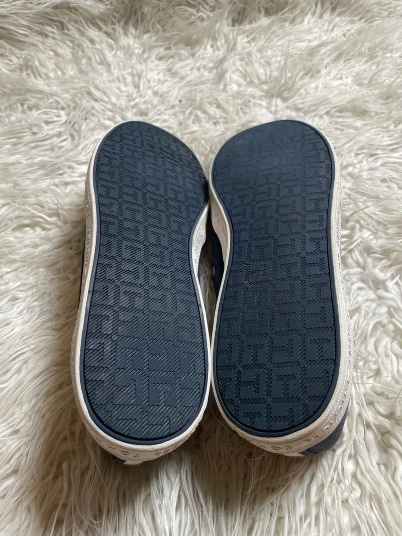 Tommy Hilfiger | navy blue canvas slip-on sneakers