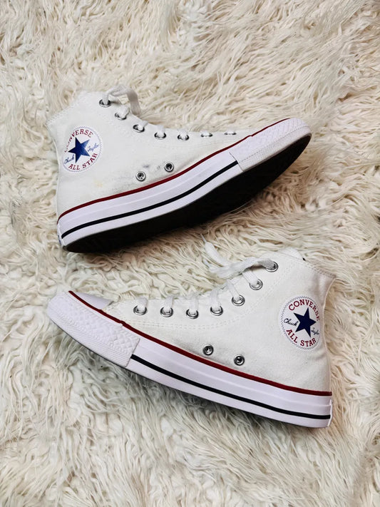 Chuck Taylor | White Red Blue strips | Hi Top | Converse