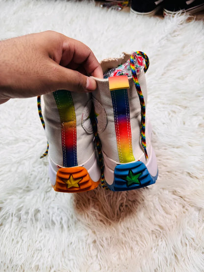 Converse Run Star Hike Hi Pride Rainbow High Top Sneaker White/Multi
