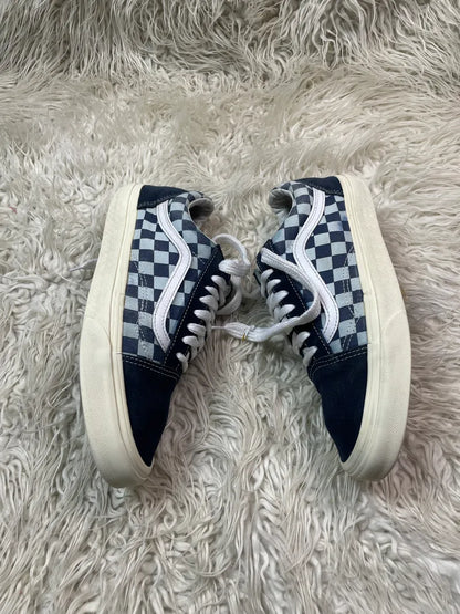 Vans | Blue & White | Lo Top | checkrs | Old Skool