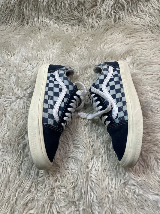 Vans | Blue & White | Lo Top | checkrs | Old Skool