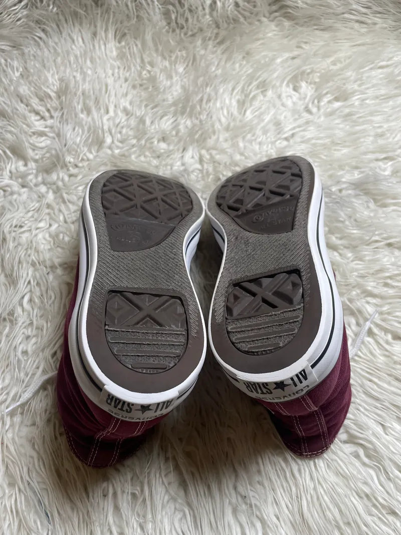 Chuck Taylor | Maroon & White | High top| Converse