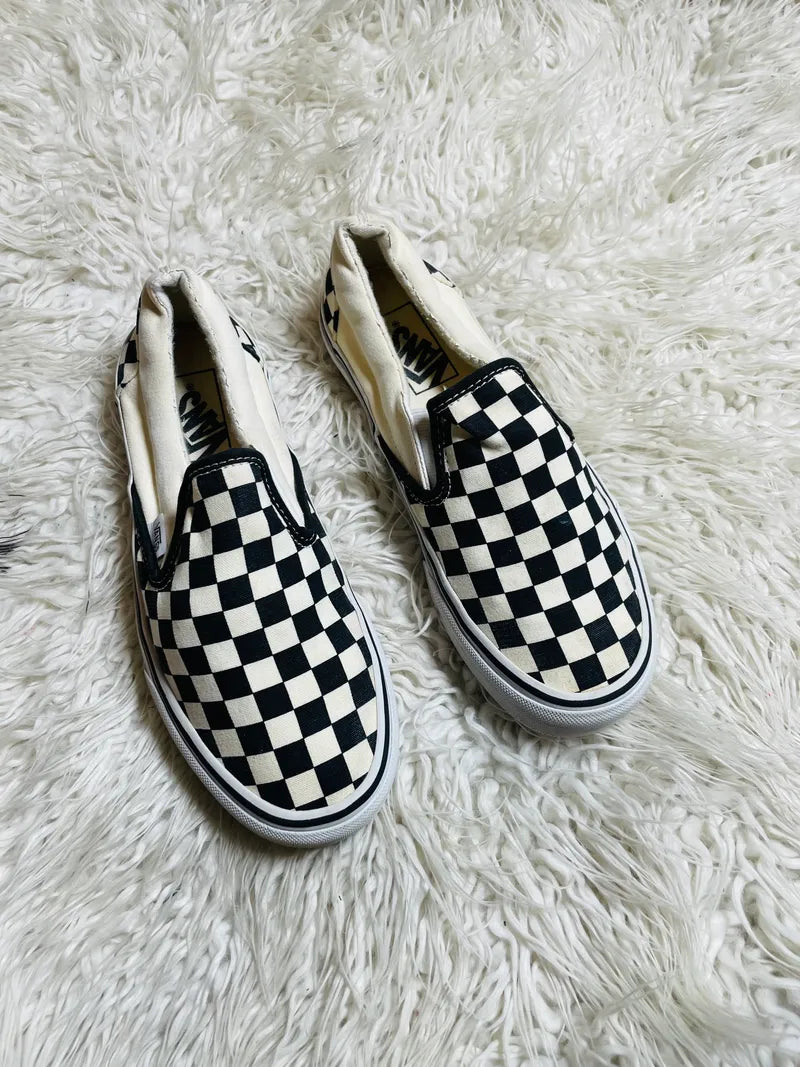 Vans Check Board 🤍🩶 Slip Ons