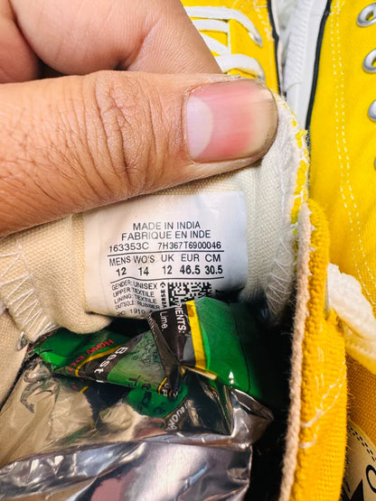Converse All Star Hi Top Yellow 🤍💛
