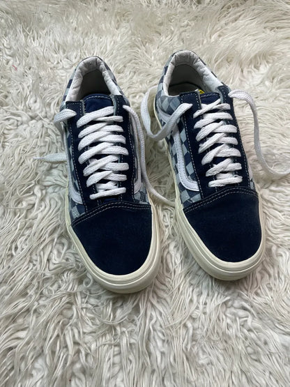 Vans | Blue & White | Lo Top | checkrs | Old Skool