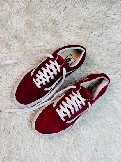 Vans | Maroon & White | Old Skool