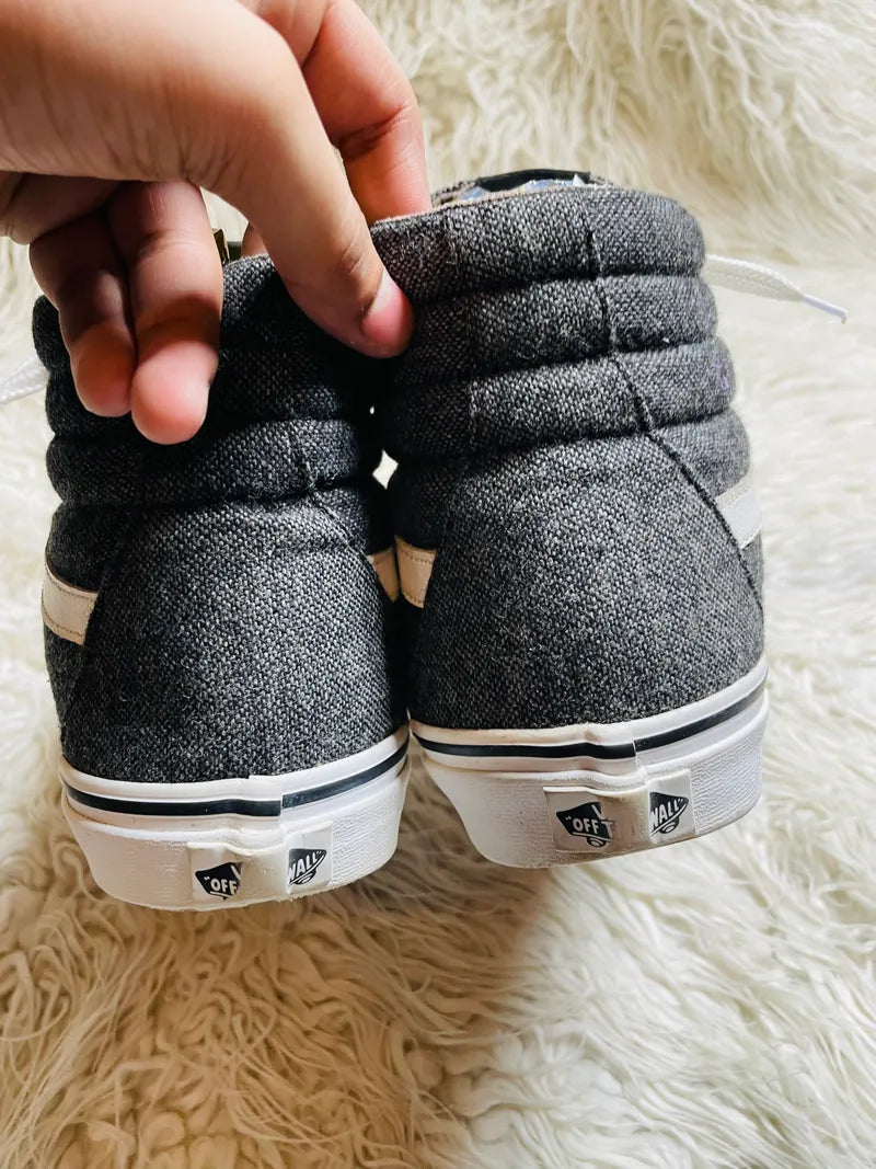 Vans | Grey & White | Hi Top | Old Skool