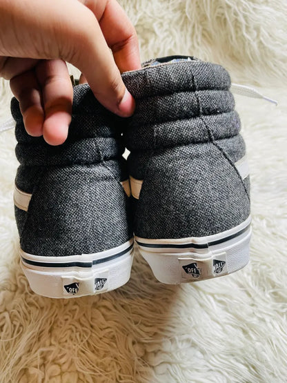 Vans | Grey & White | Hi Top | Old Skool
