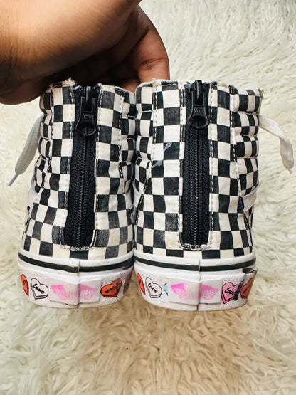 Vans Checkers High Top Zipped