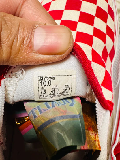 Vans Slip Ons Checkers  Red White ♥️🤍