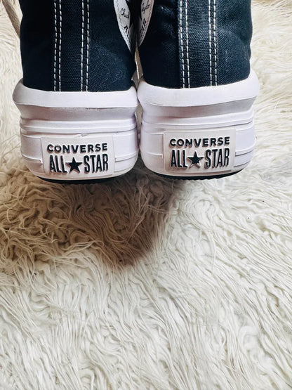 Chuck Taylor | Black & White | High top| Platform | Converse