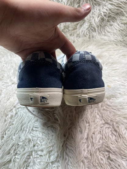 Vans | Blue & White | Lo Top | checkrs | Old Skool