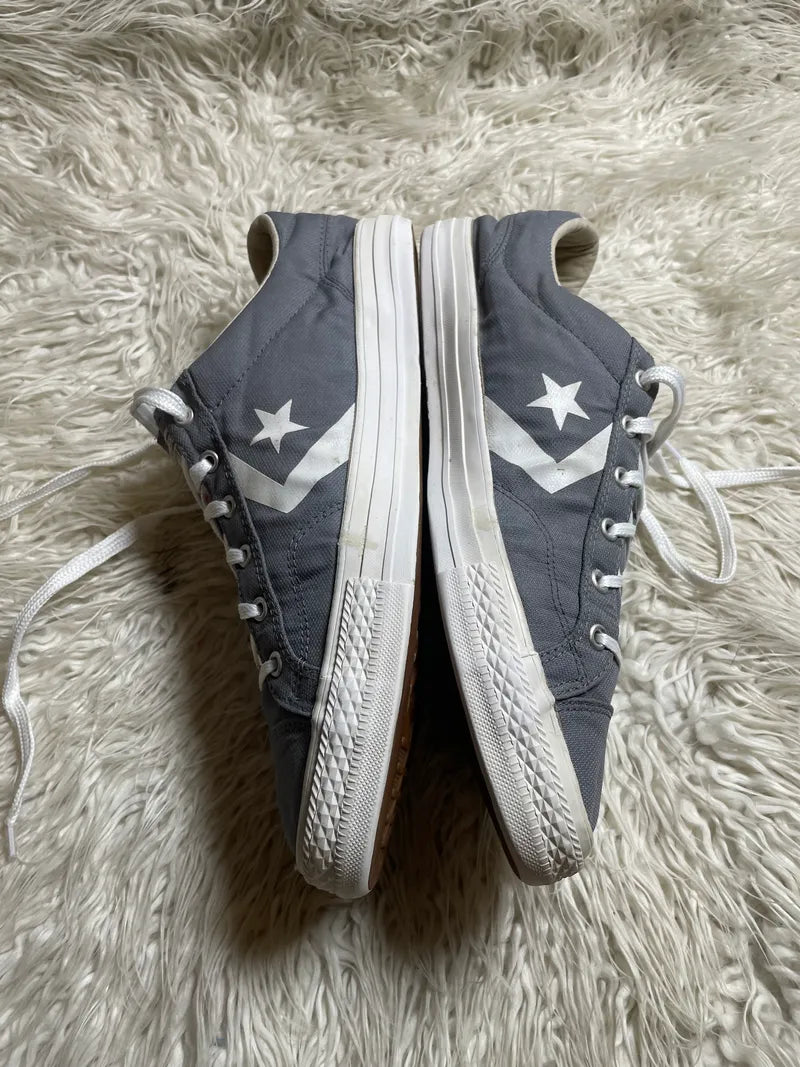 grey canvas low-top Converse Star Player Ox sneakers