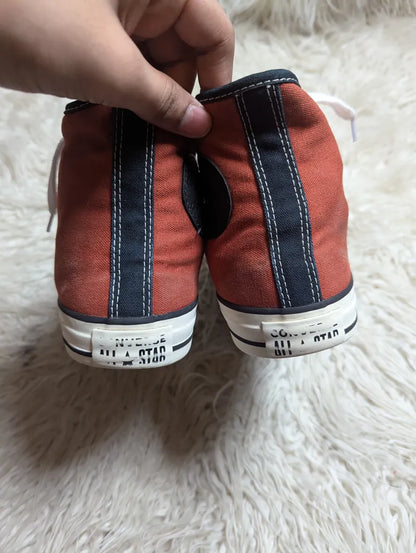 Chuck Taylor | red terracotta, black, and white  colorway | High top| Converse