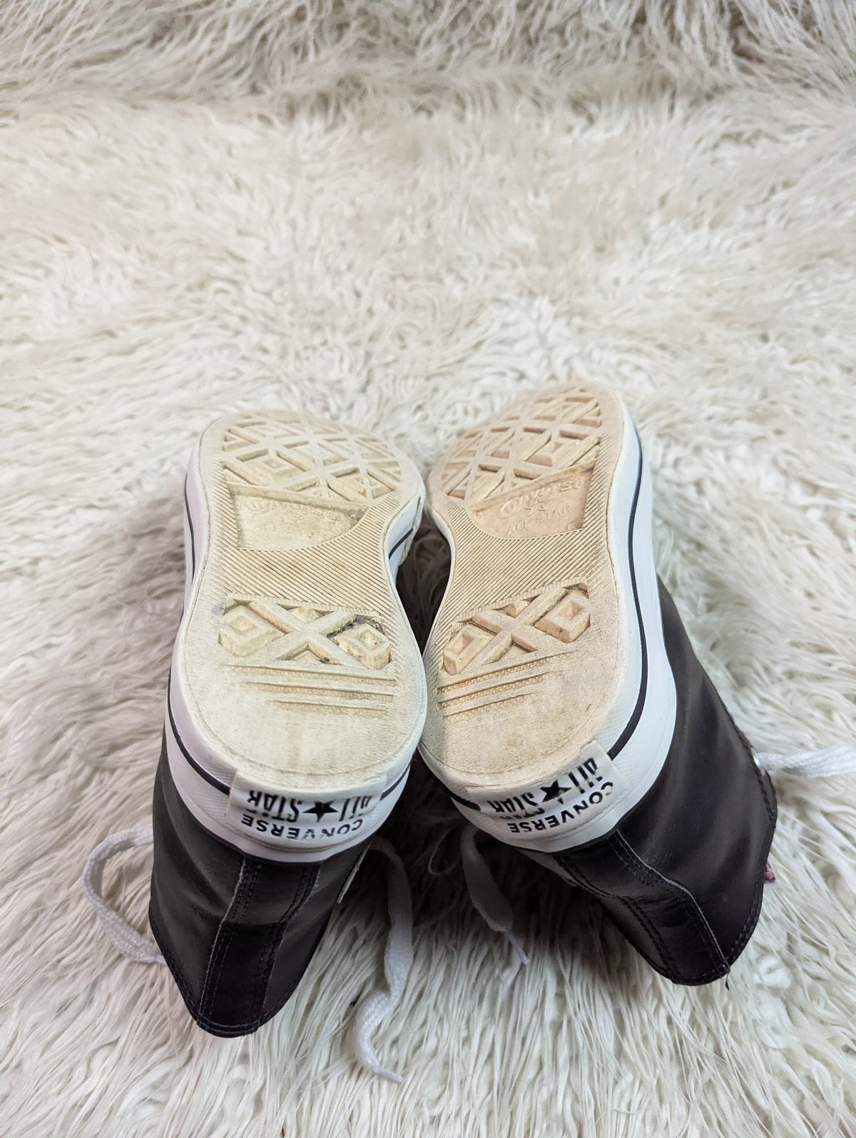 Chuck Taylor | Black & White | Leather | High top| Converse | Platforms