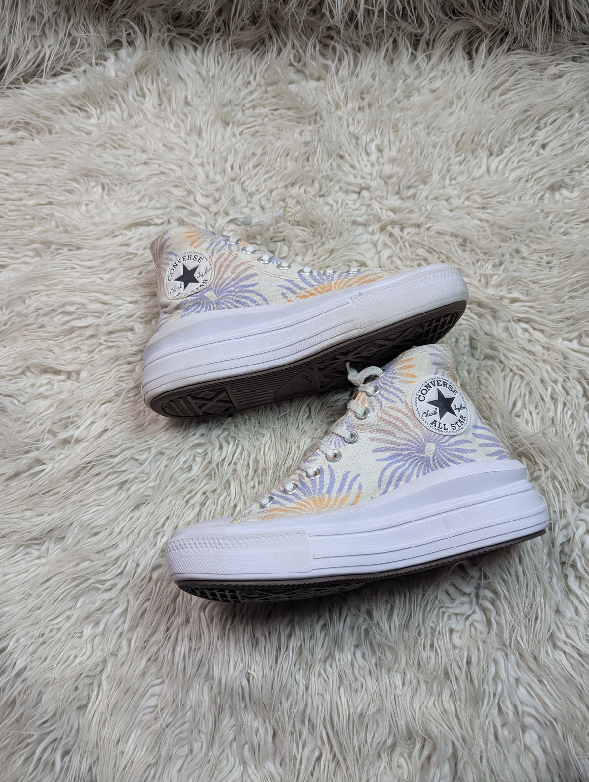 Chunky Platform Floral High-Tops