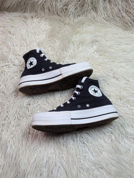 Chuck Taylor | Black & White | High top| Converse | Platforms