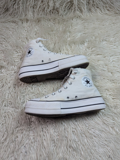 Chuck Taylor | White | High top| Converse | Platforms