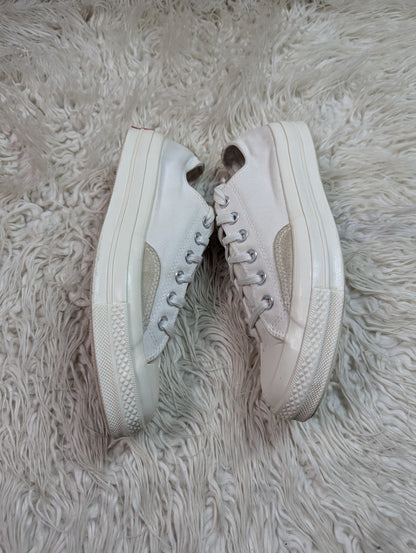 Split-Material Platform Low-Tops