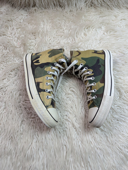 Chuck Taylor | Green camouflage pattern | High top| Converse