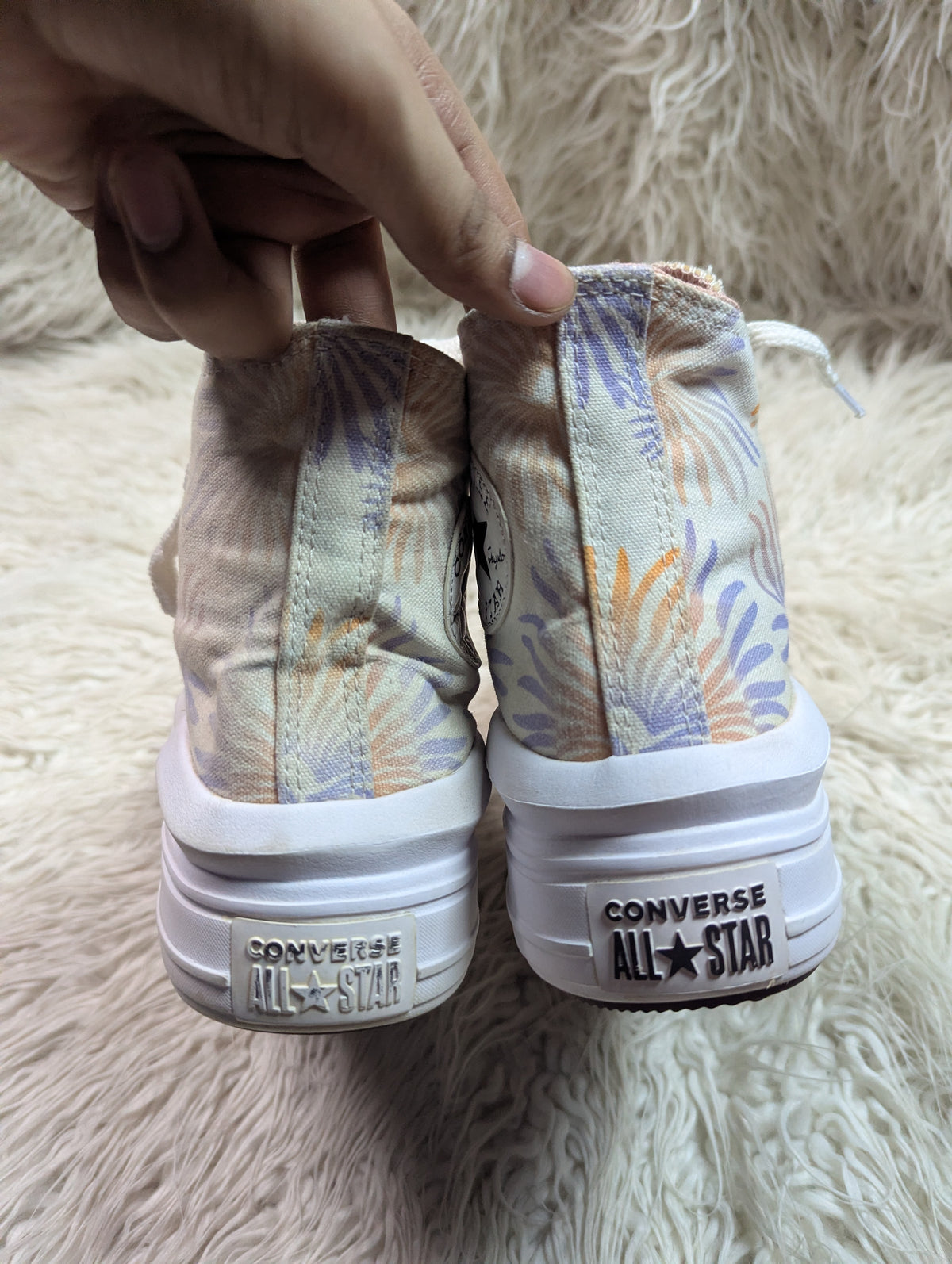 Chunky Platform Floral High-Tops