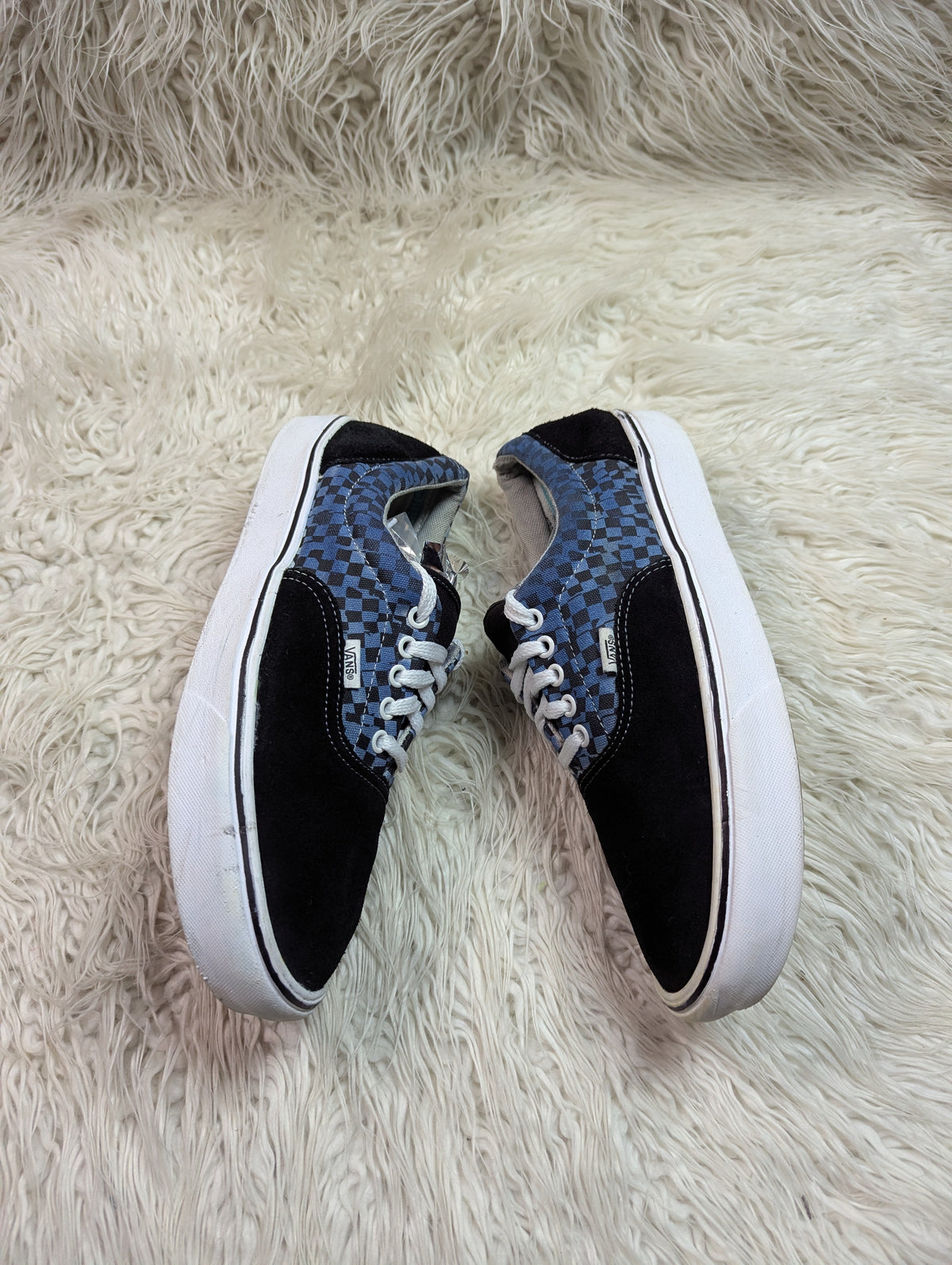 Vans Checkerboard Flag in the Black / Aqua