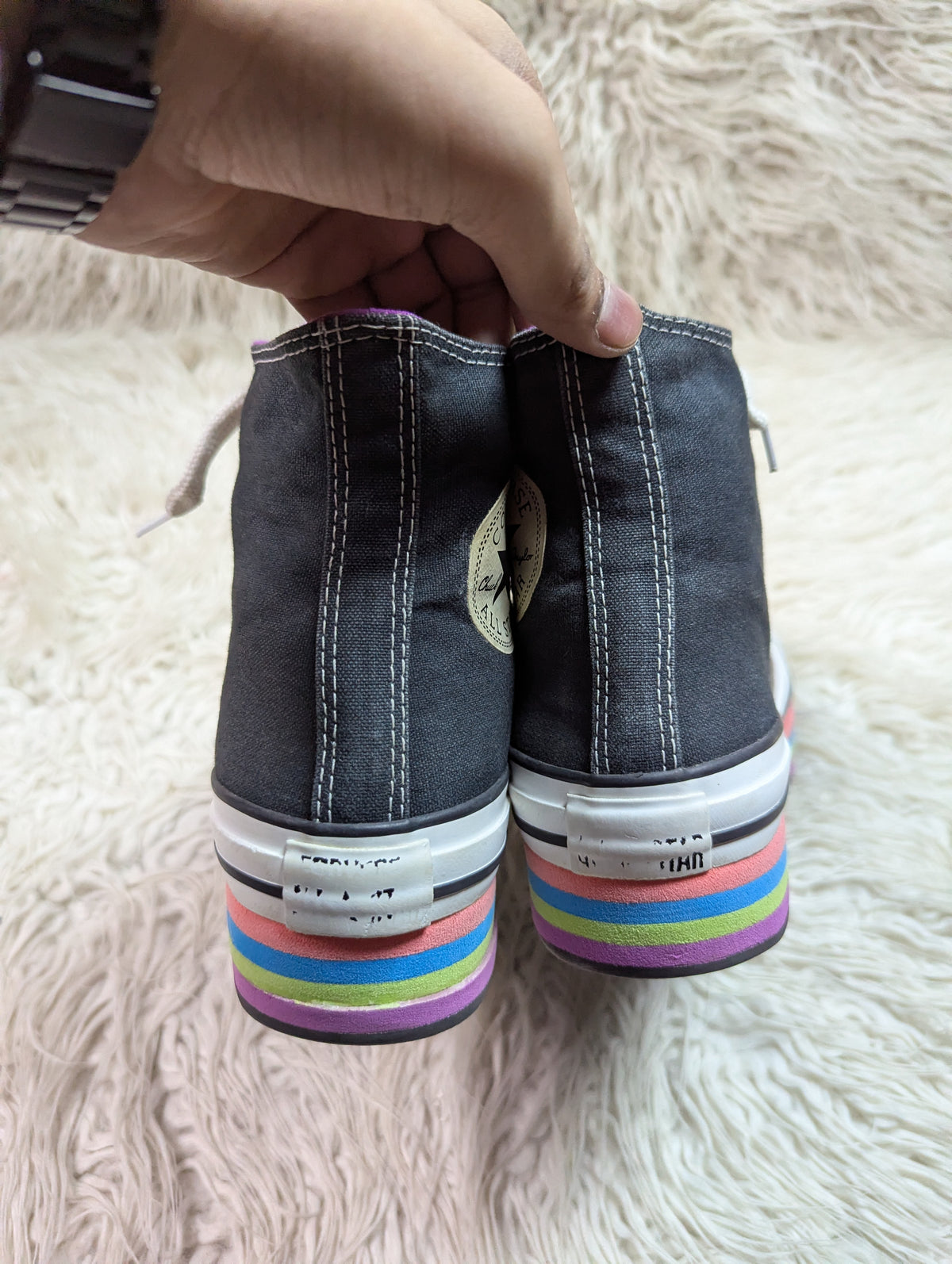 Chuck Taylor | Black & White | High top| Converse | Platforms | EVA High