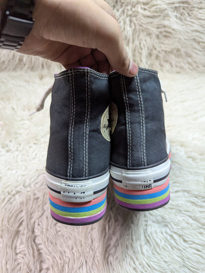 Chuck Taylor | Black & White | High top| Converse | Platforms | EVA High